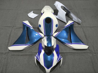 Shop 2008-2011 Honda CBR1000RR Motorcycle Fairings - White Glossy Pearl Blue Canada