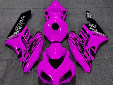 Shop 2004-2005 Honda CBR1000RR Motorcycle Fairings - Pink Glossy Black Flame Canada
