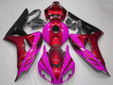 Shop 2006-2007 Honda CBR1000RR Motorcycle Fairings - Red Pink Matte Black Canada