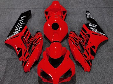 Shop 2004-2005 Honda CBR1000RR Motorcycle Fairings - Red Glossy Black Flame Canada