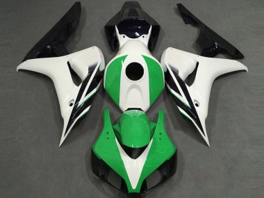 Shop 2006-2007 Honda CBR1000RR Motorcycle Fairings - White Green Glossy Black Canada