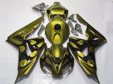 Shop 2006-2007 Honda CBR1000RR Motorcycle Fairings - Glossy Yellow Glossy Black Flame Canada