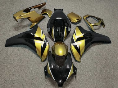 Shop 2008-2011 Honda CBR1000RR Motorcycle Fairing - Gold Glossy Black Canada