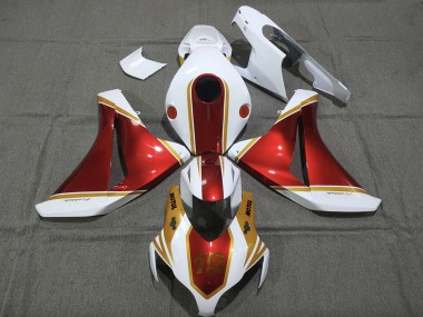 Shop 2008-2011 Honda CBR1000RR Motorcycle Fairings - White Red Gold Canada