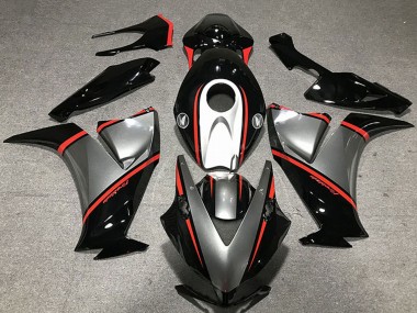 Shop 2012-2016 Honda CBR1000RR Motorcycle Fairings - Gunmetal Grey Glossy Black Red Canada