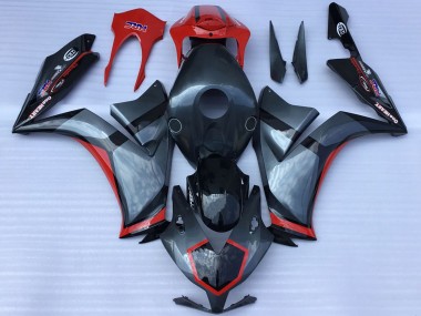 Shop 2012-2016 Honda CBR1000RR Motorcycle Fairings - Grey Red Glossy Black Racing Style Canada