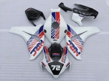 Shop 2008-2011 Honda CBR1000RR Motorcycle Fairings - White Blue Red HRC 72 Canada