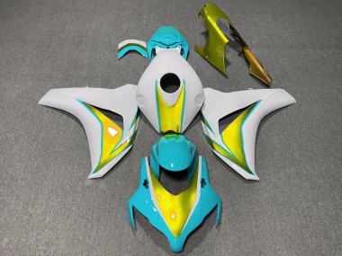 Shop 2008-2011 Honda CBR1000RR Motorcycle Fairings - White Light Blue Gold Canada