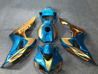 Shop 2006-2007 Honda CBR1000RR Motorcycle Fairings - Light Blue Gold Canada