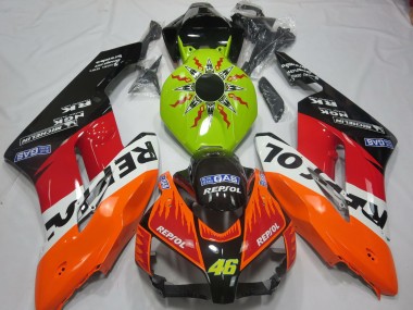 Shop 2004-2005 Honda CBR1000RR Motorcycle Fairings - Lime Green Orange White Red Glossy Black Rossi Repsol Canada