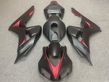 Shop 2006-2007 Honda CBR1000RR Motorcycle Fairings - Matte Black Red Canada