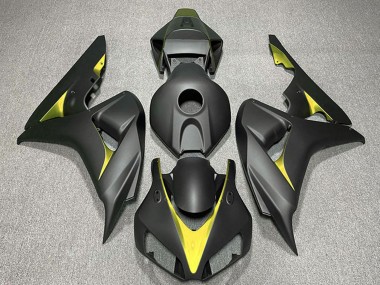 Shop 2006-2007 Honda CBR1000RR Motorcycle Fairings - Matte Black Yellow Canada