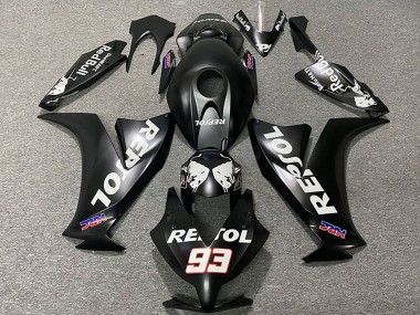 Shop 2012-2016 Honda CBR1000RR Motorcycle Fairings - Matte Black White Repsol HRC 93 Canada