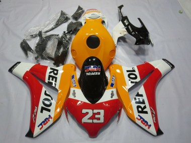 Shop 2008-2011 Honda CBR1000RR Motorcycle Fairings - Orange White Red Glossy Black Repsol 23 Canada