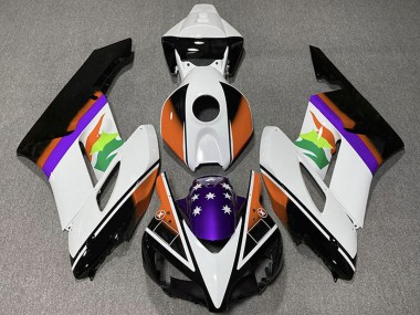 Shop 2004-2005 Honda CBR1000RR Motorcycle Fairings - White Orange Purple Glossy Black Star Canada