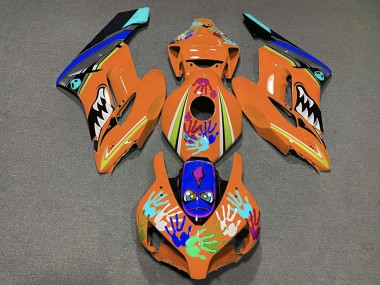 Shop 2004-2005 Honda CBR1000RR Motorcycle Fairings - Orange Blue Black Shark Canada