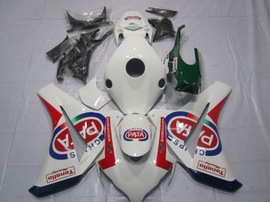 Shop 2008-2011 Honda CBR1000RR Motorcycle Fairings - White Red Blue Pata Castrol Tonello Canada