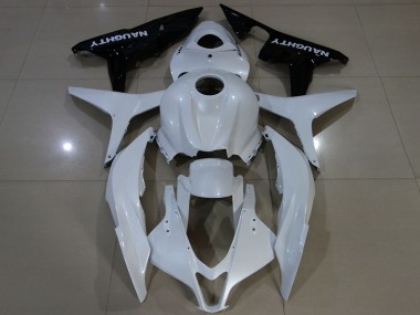 Shop 2007-2008 Honda CBR600RR Motorcycle Fairing - White Glossy Black Canada