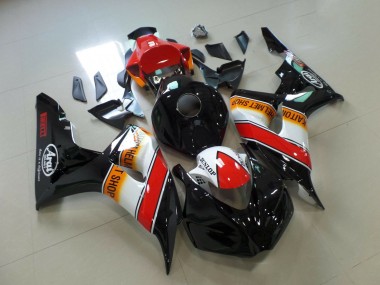 Shop 2006-2007 Honda CBR1000RR Motorcycle Fairings - Orange White Red Glossy Black Pirelli Racing Canada