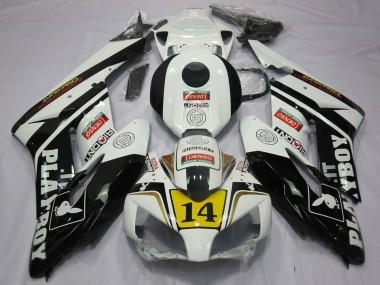 Shop 2004-2005 Honda CBR1000RR Motorcycle Fairings - White Glossy Black Yellow Playboy 14 Canada