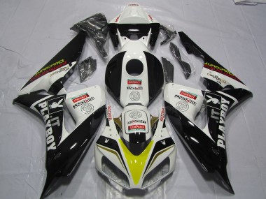 Shop 2006-2007 Honda CBR1000RR Motorcycle Fairings - White Yellow Red Glossy Black Denso PlayBoy Canada