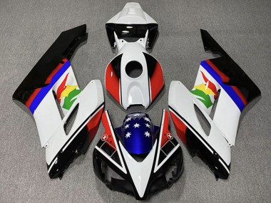 Shop 2004-2005 Honda CBR1000RR Motorcycle Fairings - White Red Blue Glossy Black Star Canada