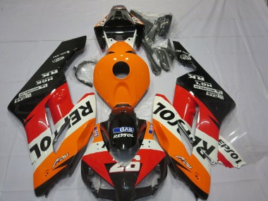 Shop 2004-2005 Honda CBR1000RR Motorcycle Fairings - Orange White Red Glossy Black Repsol 26 Canada