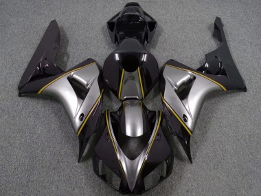 Shop 2006-2007 Honda CBR1000RR Motorcycle Fairings - Silver Yellow Glossy Black Pinstripe Canada