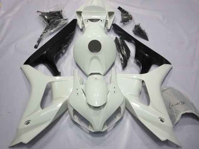 2006-2007 Honda CBR1000RR Motorcycle Fairings - White Glossy Black Canada