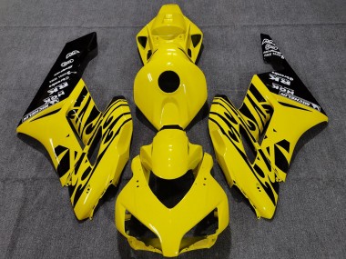Shop 2004-2005 Honda CBR1000RR Motorcycle Fairings - Yellow Glossy Black Flame Canada