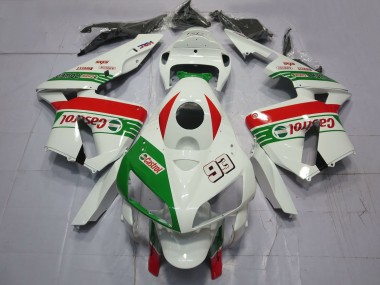 Shop 2005-2006 Honda CBR600RR Motorcycle Fairings - White Green Red Castrol 93 Canada