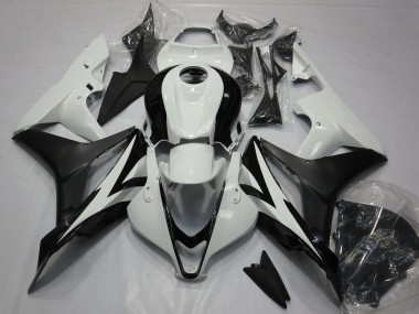 Shop 2007-2008 Honda CBR600RR Motorcycle Fairing Kits - White Matte Black Canada