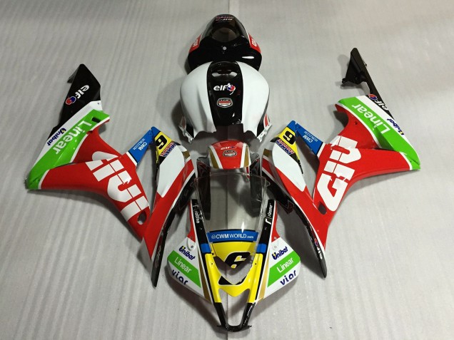 2007-2008 Honda CBR600RR Motorcycle Fairings - White Red Green Yellow Glossy Black Givi 6 Canada