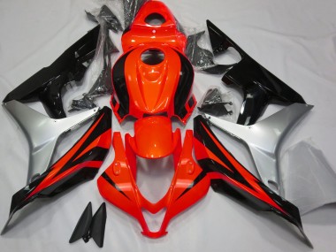 Shop 2007-2008 Honda CBR600RR Motorcycle Fairing - Silver Red Glossy Black OEM Style Canada