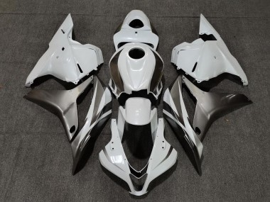 Shop 2009-2012 Honda CBR600RR Motorcycle Fairings - White Silver Glossy Black Canada