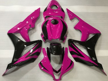 Shop 2007-2008 Honda CBR600RR Motorcycle Fairing - Pink Glossy Black OEM Style Canada