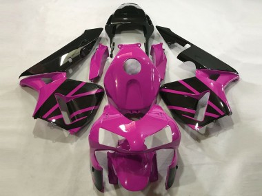 Shop 2003-2004 Honda CBR600RR Motorcycle Fairings - Hot Pink Glossy Black OEM Style Canada