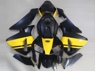 Shop 2005-2006 Honda CBR600RR Motorcycle Fairings - Matte Black Glossy Yellow Canada