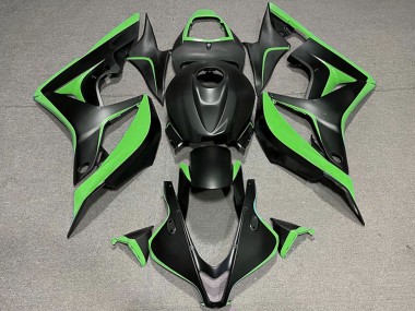 Shop 2007-2008 Honda CBR600RR Motorcycle Fairing - Green Matte Black Canada