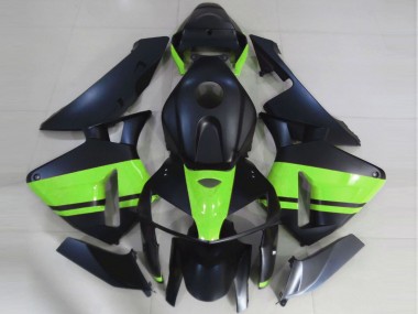 Shop 2005-2006 Honda CBR600RR Motorcycle Fairings - Matte Black Light Green Canada