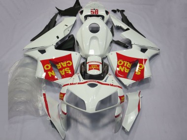 Shop 2005-2006 Honda CBR600RR Motorcycle Fairings - White Red Yellow San Carlo 58 Canada