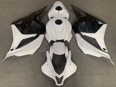 Shop 2009-2012 Honda CBR600RR Motorcycle Fairings - White Matte Black Canada