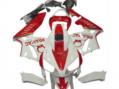 Shop 2005-2006 Honda CBR600RR Motorcycle Fairings - White Red Pramac Canada