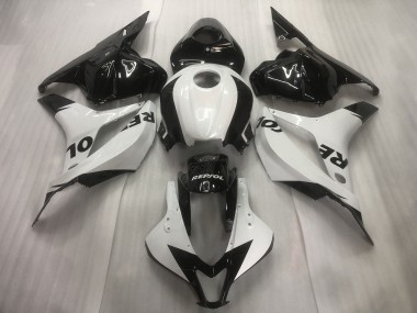 Shop 2009-2012 Honda CBR600RR Motorcycle Fairings - White Glossy Black Repsol Canada