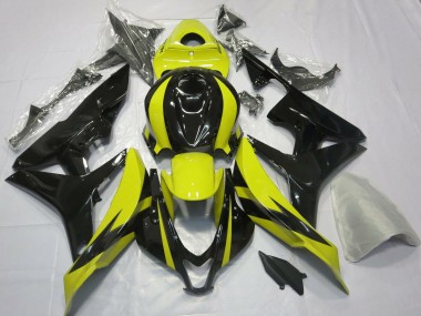 Shop 2007-2008 Honda CBR600RR Motorcycle Fairings - Yellow Glossy Black OEM Style Canada