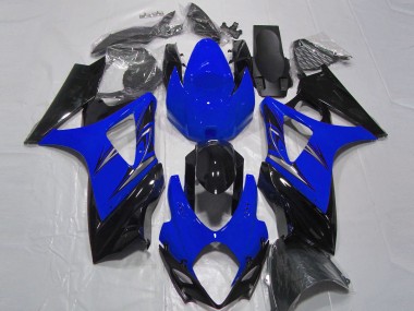 Shop 2007-2008 Suzuki GSXR 1000 Motorcycle Fairing - Blue Glossy Black Canada