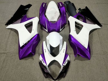 Shop 2007-2008 Suzuki GSXR 1000 Motorcycle Fairings - White Purple Black Canada