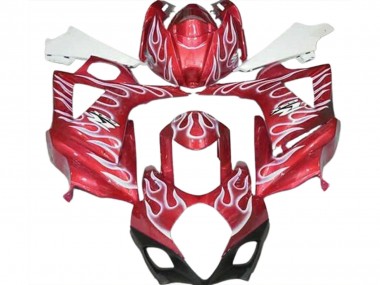 Shop 2007-2008 Suzuki GSXR 1000 Motorcycle Fairings - Red White Flame Canada