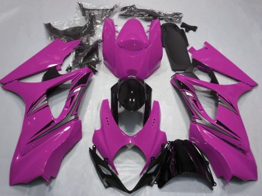 Shop 2007-2008 Suzuki GSXR 1000 Motorcycle Fairings - Pink Glossy Black OEM Style Canada