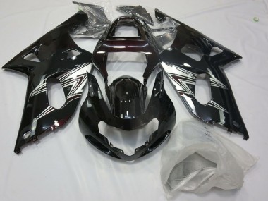 Shop 2001-2003 Suzuki GSXR 600 / GSXR 750 Motorcycle Fairings - Glossy Black Silver White Canada
